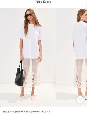 Shopbop Nico Dress — White Lace Maxi Dress